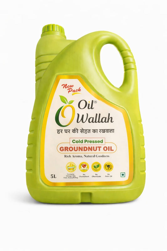 Cold Pressed Groundnut Oil 100% Pure 5 Litre Pack | Oilwallah