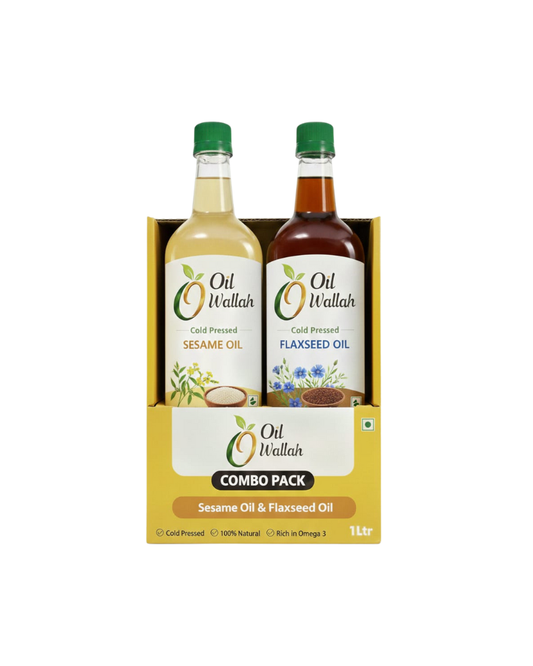Sesame & Flaxseed Oil Combo | Oilwallah