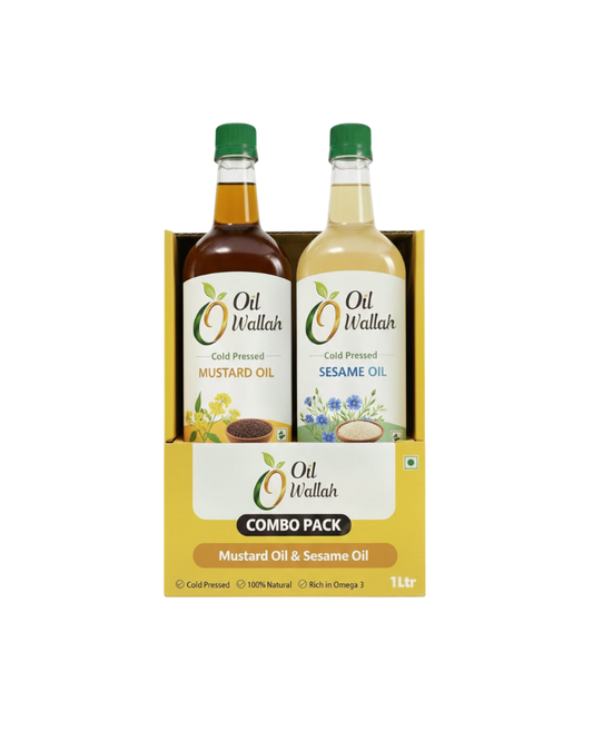 Mustard & Sesame Oil Combo | Oilwallah