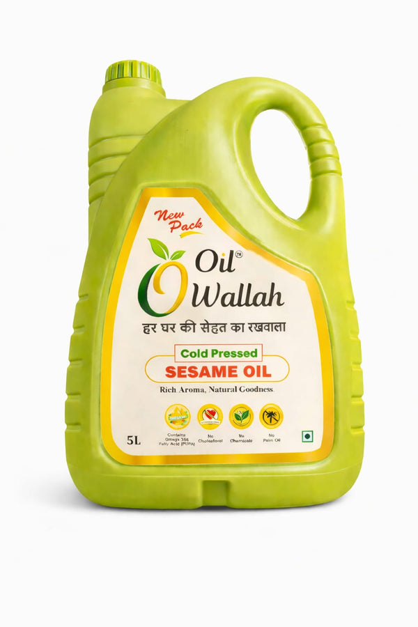 Cold Pressed Sesame  Oil 100% Pure  5 Litre Pack | Oilwallah