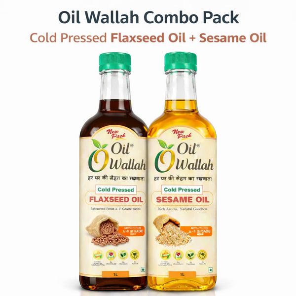 Sesame & Flaxseed Oil Combo | Oilwallah